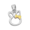 Anhänger Für Kinder|Silber Anhänger|Elfen Schmuck Anhänger Hase mit Schleife bicolor 925 Silber