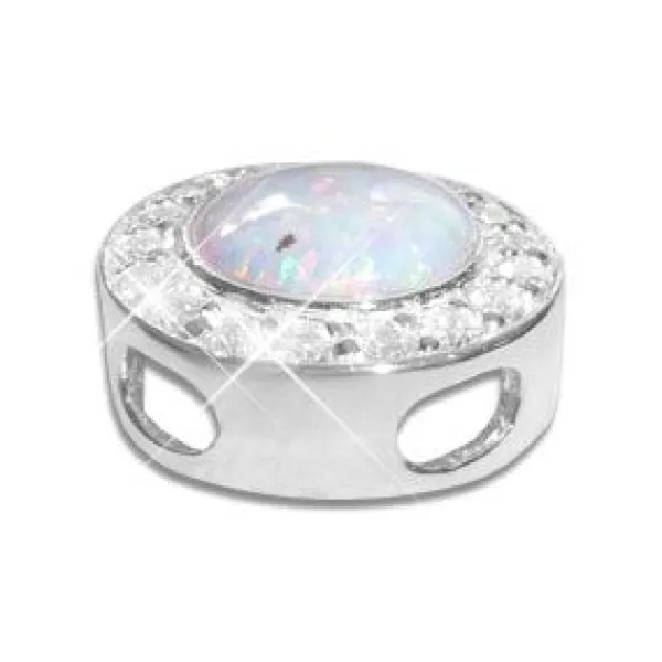 Anhänger Für Damen|Silber Anhänger|Elfen Schmuck Anhänger mit Opal und Zirkonia 925 Silber