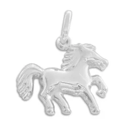 Anhänger Für Kinder|Silber Anhänger|Elfen Schmuck Anhänger mit Pferd 925 Silber