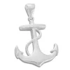 Anhänger Für Herren|Anhänger Für Damen|Elfen Schmuck Anker Anhänger mit Seil 925 Silber