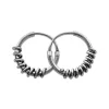 Creolen|Creolen|Elfen Schmuck Bali Creolen gedrehtes Seil 925 Silber 12 mm