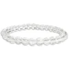 Damenarmbänder|Kugelarmbänder|Elfen Schmuck Bergkristall Kugel Armband 6 mm 19 cm