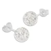 Ohrstecker|Edelstein Ohrringe|Elfen Schmuck Bergkristall Ohrstecker 8 mm geblitzt 925 Silber