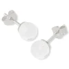 Ohrstecker|Edelstein Ohrringe|Elfen Schmuck Bergkristall Ohrstecker 6 mm 925 Silber