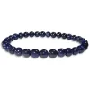 Damenarmbänder|Kugelarmbänder|Elfen Schmuck Blaufluss Kugel Armband 6 mm 19 cm