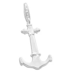 Silber Charms|Elfen Schmuck Charm Anhänger langer Anker 925 Silber