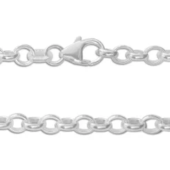 Damenarmbänder|Weitere Armbänder|Elfen Schmuck Charm Armband Erbsarmband rund 3,5 mm 18,5 cm 925 Silber