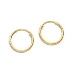 Creolen|Creolen|Elfen Schmuck Creolen 333 Gold 13 mm