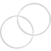 Creolen|Silber Creolen|Elfen Schmuck Creolen 925 Silber 60 x 1,2 mm
