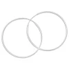 Creolen|Silber Creolen|Elfen Schmuck Creolen 925 Silber 40 x 1,2 mm