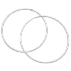 Creolen|Silber Creolen|Elfen Schmuck Creolen 57 x 1,5 mm 925 Silber