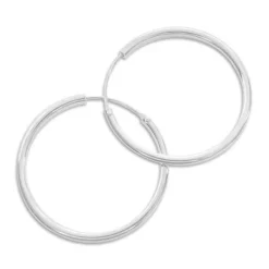 Creolen|Silber Creolen|Elfen Schmuck Creolen 30 x 2 mm 925 Silber