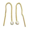 Durchzieher|Elfen Schmuck Durchzieher Ohrringe mit Zirkonia 333 Gold