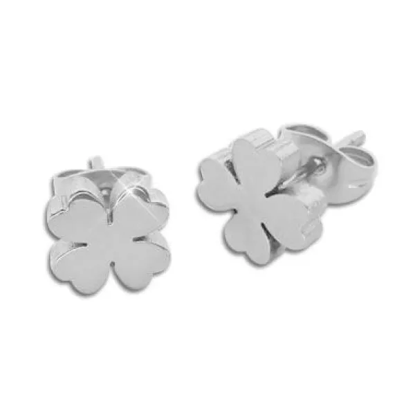 Ohrstecker|Ohrstecker|Elfen Schmuck Edelstahl Ohrringe Kleeblatt
