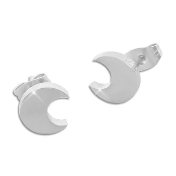 Ohrstecker|Ohrstecker|Elfen Schmuck Edelstahl Ohrstecker Ohrringe Mond