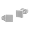 Ohrstecker|Ohrstecker|Elfen Schmuck Edelstahl Ohrstecker Viereck matt