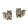 Ohrstecker|Silber Ohrstecker|Elfen Schmuck Eichhörnchen Ohrringe für Kinder 925 Silber