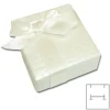 Anhänger Etuis|Ohrring Etuis|Elfen Schmuck Etui für Schmuck creme mit Prägung 50 x 55 x 31 mm