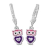 Ohrhänger|Silber Ohrhänger|Elfen Schmuck Eulen Ohrringe lackiert 925 Silber