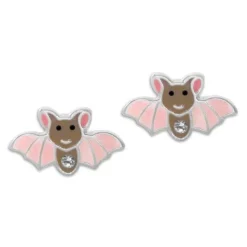 Ohrstecker|Silber Ohrstecker|Elfen Schmuck Fledermaus Ohrstecker mit Kristallen 925 Silber