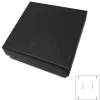 Anhänger Etuis|Ohrring Etuis|Elfen Schmuck Geschenkschachtel für Schmuck schwarz mit Rillen 64 x 64 x 22 mm