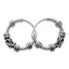 Creolen|Creolen|Elfen Schmuck Gothic Creolen 925 Silber 14 mm Bali