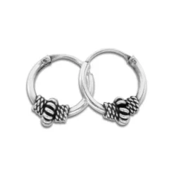 Creolen|Creolen|Elfen Schmuck Gothic Schmuck Creolen 925 Silber 10 mm