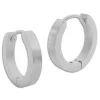 Klapp-creolen|Klapp-Creolen|Elfen Schmuck Große Edelstahl Creolen mattiert 20 x 4 mm