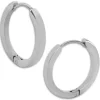 Klapp-creolen|Klapp-Creolen|Elfen Schmuck Große Klapp-Creolen Edelstahl mattiert 20 x 2 mm