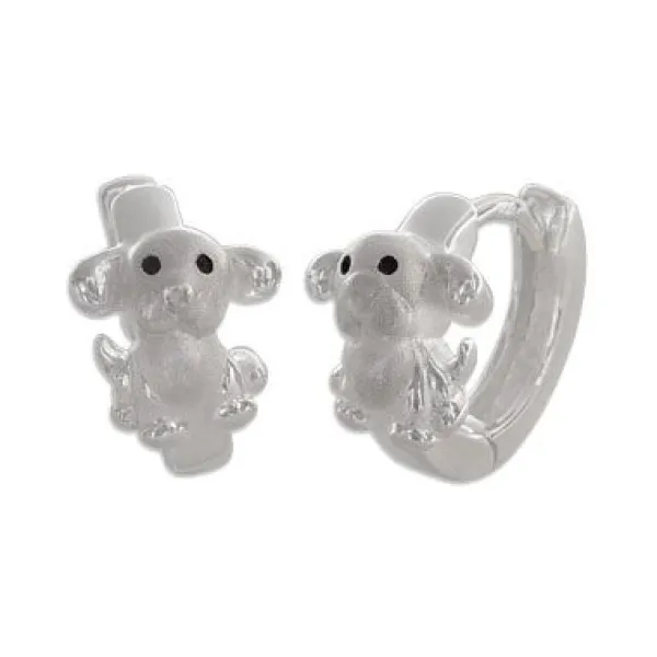Klapp-creolen|Silber Klapp-Creolen|Elfen Schmuck Hunde Creolen 925 Silber