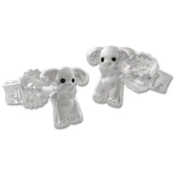 Ohrstecker|Silber Ohrstecker|Elfen Schmuck Hunde Ohrstecker 925 Silber