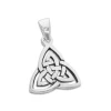 Anhänger Für Damen|Silber Anhänger|Elfen Schmuck Keltischer Dreiecksknoten Anhänger 925 Silber