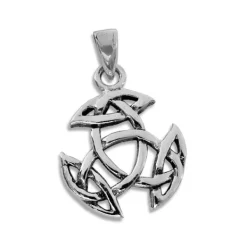 Anhänger Für Herren|Anhänger Für Damen|Elfen Schmuck Keltischer Tribalknoten Anhänger 925 Silber