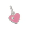 Anhänger Für Kinder|Silber Anhänger|Elfen Schmuck Kinder Anhänger Herz rosa 925 Silber