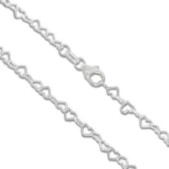 Kinderarmbänder|Weitere Armbänder|Elfen Schmuck Kinderarmband Herzen 925 Silber 3,1 mm 14 cm