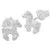 Ohrstecker|Ohrstecker|Elfen Schmuck Kinder Ohrringe mit Pferden 925 Silber