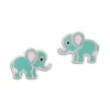 Ohrstecker|Silber Ohrstecker|Elfen Schmuck Kinder Ohrstecker türkise Elefanten 925 Silber