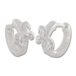 Klapp-creolen|Silber Klapp-Creolen|Elfen Schmuck Kinder Pferde Creolen 925 Silber