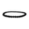 Damenarmbänder|Kugelarmbänder|Elfen Schmuck Kleines Kugel-Armband Onyx 4 mm 19 cm