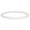 Damenarmbänder|Kugelarmbänder|Elfen Schmuck Kleines Kugel-Armband Regenbogenmondstein weiß 4 mm 18 cm