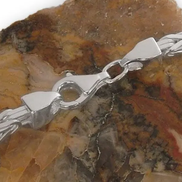 Herrenarmbänder|Damenarmbänder|Elfen Schmuck Königsketten Armband 925 Silber 3 mm 19 cm