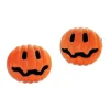 Ohrstecker|Ohrstecker|Elfen Schmuck Kürbis Ohrringe Schmuck neon orange mit schwarz 925 Silber