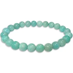 Damenarmbänder|Kugelarmbänder|Elfen Schmuck Kugelarmband Amazonit 8 mm 19,5 cm