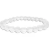 Damenarmbänder|Kugelarmbänder|Elfen Schmuck Kugelarmband Bergkristall matt 8 mm 19,5 cm
