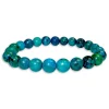 Damenarmbänder|Kugelarmbänder|Elfen Schmuck Kugelarmband Chrysokoll 8 mm 18,5 cm