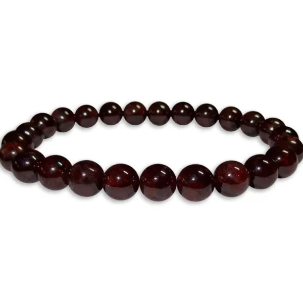 Damenarmbänder|Kugelarmbänder|Elfen Schmuck Kugelarmband Granat 8 mm 20 cm