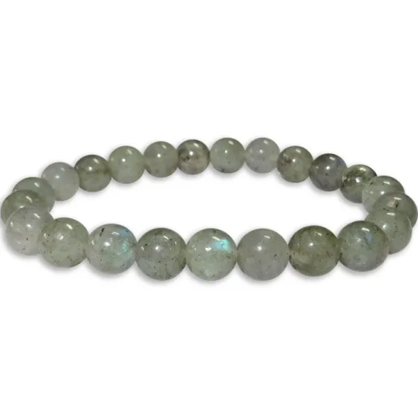 Damenarmbänder|Kugelarmbänder|Elfen Schmuck Kugelarmband Labradorit 8 mm 19,5 cm