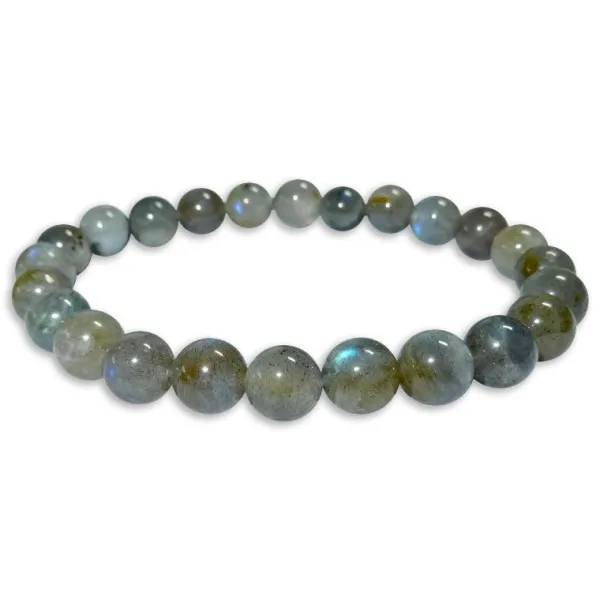Damenarmbänder|Kugelarmbänder|Elfen Schmuck Kugelarmband Labradorit 8 mm 19 cm