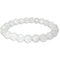 Damenarmbänder|Kugelarmbänder|Elfen Schmuck Kugelarmband Mondstein weißer Labradorit 8 mm 19 cm