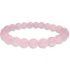Damenarmbänder|Kugelarmbänder|Elfen Schmuck Kugelarmband Rosenquarz 8 mm 19,5 cm